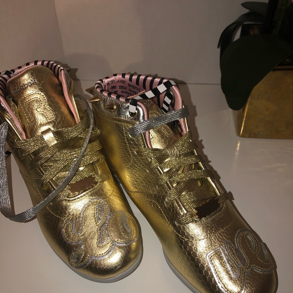 Gold Melody Ehsani X Reebok Metallic Python Love … - image 4